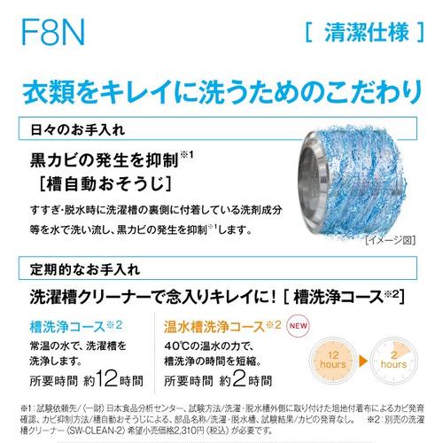 AQUA AQW-F8N(W) ドラム式全自動洗濯機 8kg ホワイト AQWF8N(W)_6