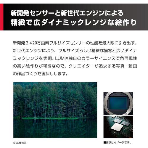 Panasonic DC-S5M2XK LUMIX S5IIX ミラーレス一眼カメラ 標準ズームレンズキット ブラック DCS5M2XKの画像