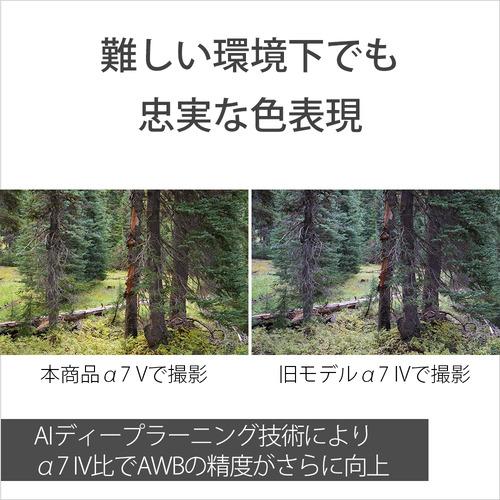 ソニー ILCE-7M5M ミラーレス一眼カメラ α7 V レンズキット 部分積層型CMOSセンサー搭載 画像処理エンジンBIONZ XR2 Eマウント ブラック_7