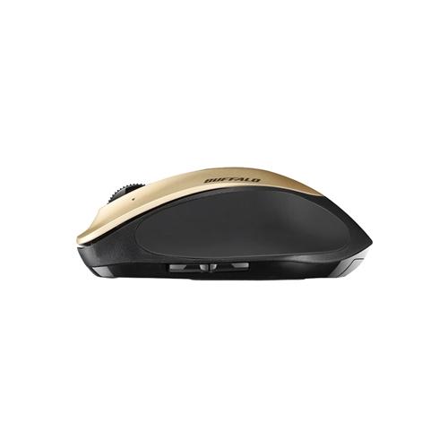 バッファロー BSMLW500MGD Premium Fitマウス 無線／レーザー式／静音／5ボタン／横スクロール／Mサイズ／ゴールド｜kimuraya-select｜02