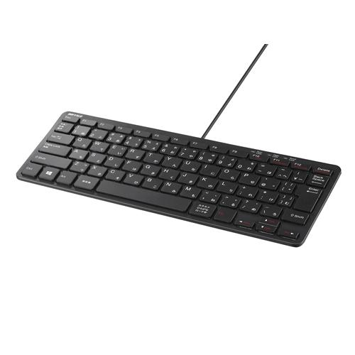 バッファロー BSKBU300BK USB接続 有線コンパクトキーボード ブラック | 