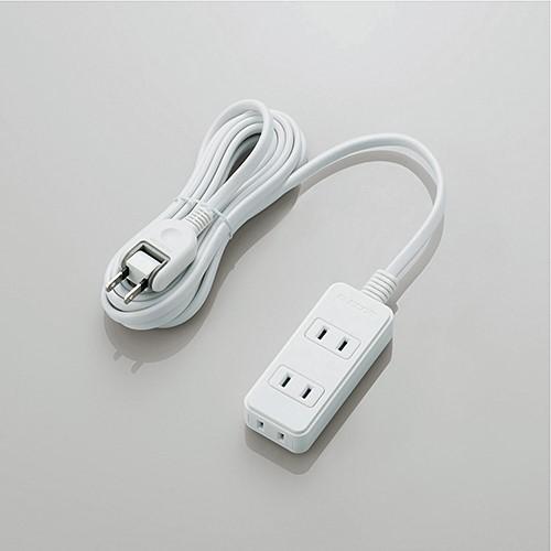 【推奨品】エレコム T-S02N-2330WH スイングプラグタップ 3個口 3m ホワイト | 