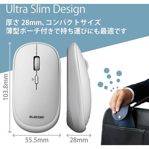 エレコム M-TM10BBGY Bluetooth4.2マウスM-TM10シリーズ グレー｜kimuraya-select｜02