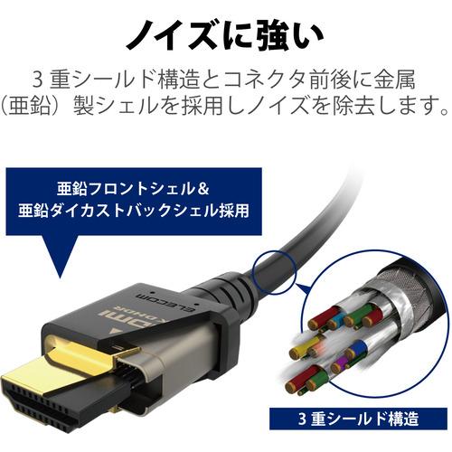 エレコム CAC-HD21E20BK HDMIケーブル HDMI2.1 ウルトラハイスピード 2.0m ブラック｜kimuraya-select｜03
