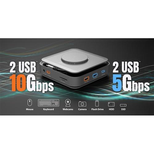 j5create JCD3199 15W磁力ワイヤレス充電パッド搭載デュアルHDMI