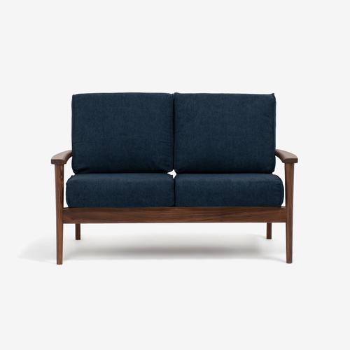 大塚家具［2人掛］ラブソファ「シネマ」本体＋ヌードクッション