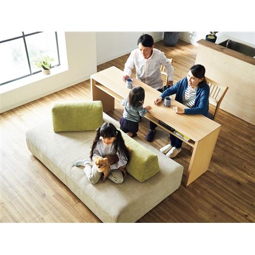 大塚家具 ソファ「アイランド」スリムサイズ 布ダークグレー／ライトグレ 大塚家具 ソファ「アイランド」スリムサイズ 布ダークグレー