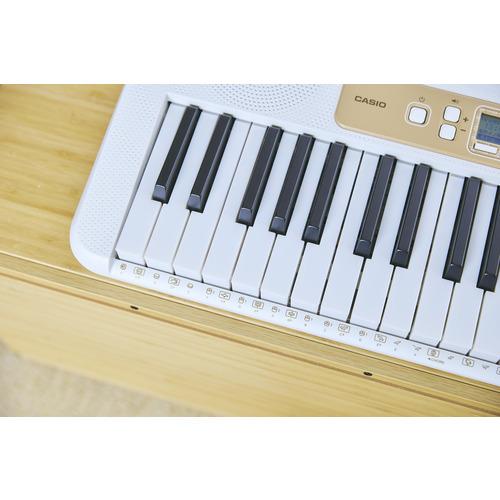 カシオ計算機 LK-340 光ナビゲーションキーボード 120曲内蔵 61鍵 ホワイト