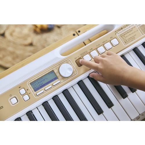 カシオ計算機 LK-340 光ナビゲーションキーボード 120曲内蔵 61鍵 ホワイト