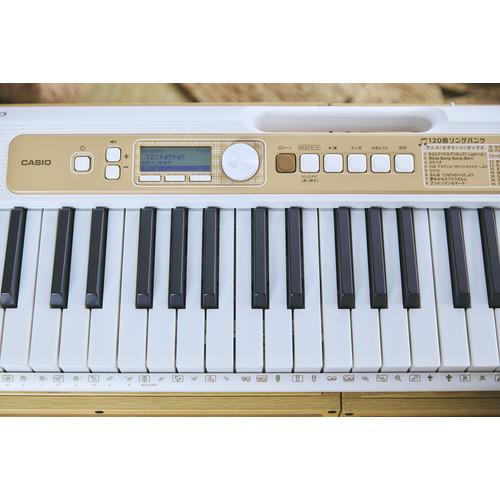 カシオ計算機 LK-340 光ナビゲーションキーボード 120曲内蔵 61鍵 ホワイト