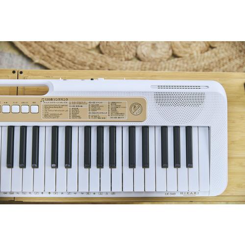 カシオ計算機 LK-340 光ナビゲーションキーボード 120曲内蔵 61鍵 ホワイト