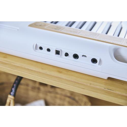 カシオ計算機 LK-340 光ナビゲーションキーボード 120曲内蔵 61鍵 ホワイト