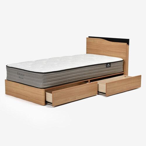 F085 大塚家具+シモンズ ダブルベッド 引き出し付き 自社配送 F085 大塚家具+シモンズ ダブルベッド 引き出し付き 自社配送