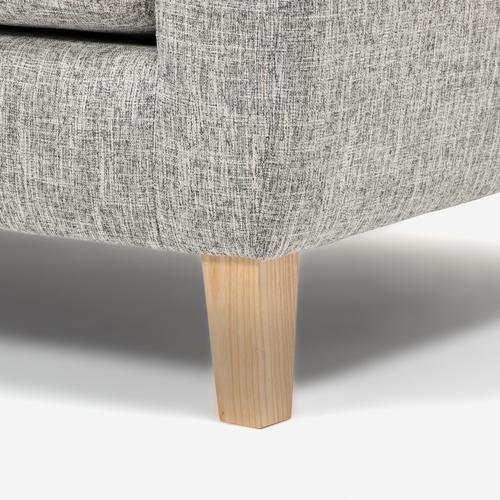 大塚家具［2.5人掛］ソファ「イブ SD-294C」布ライトグレ-色 脚