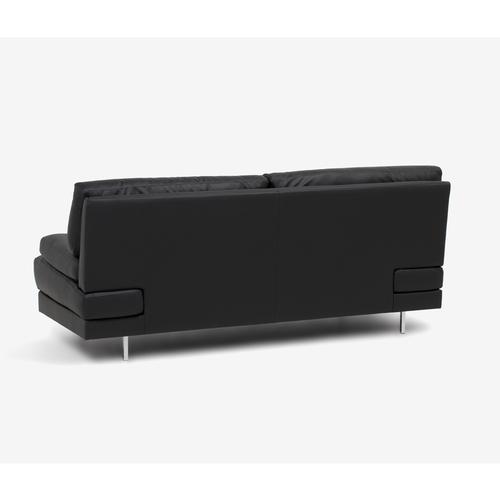 大塚家具 ［3人掛］ソフア「ベローナ2」ソフトレザーブラック色#C500S