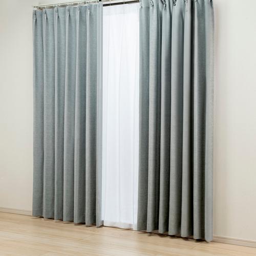 【4枚】遮光カーテン 3つ山 (217×200 2枚、120×200 2枚) 4枚組カーテン 4枚セット 1級遮光 2級遮光 遮光 幅100cm×丈105cm