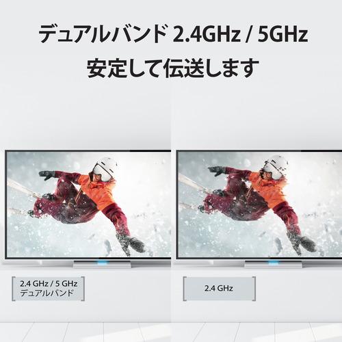 j5 create JVAW75 4K ワイヤレス HDMIエクステンダー ホワイト／グレー