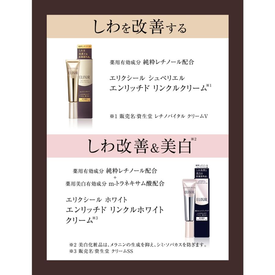 資生堂（SHISEIDO） エリクシール ホワイト エンリッチド リンクルホワイトクリーム S (15g) 【医薬部外品】｜kimuraya-select｜06