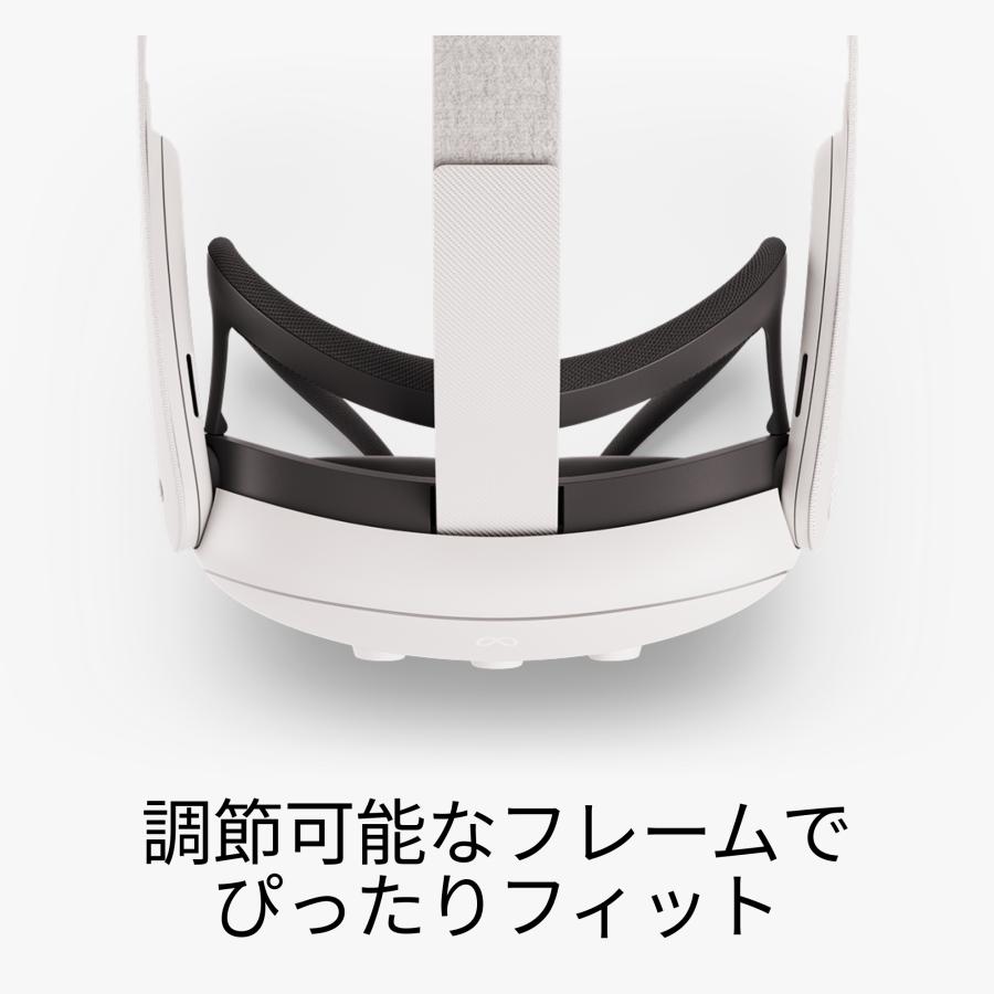 Meta Quest 3 オープン型接顔部｜Meta 3対応｜周辺の視界を確保