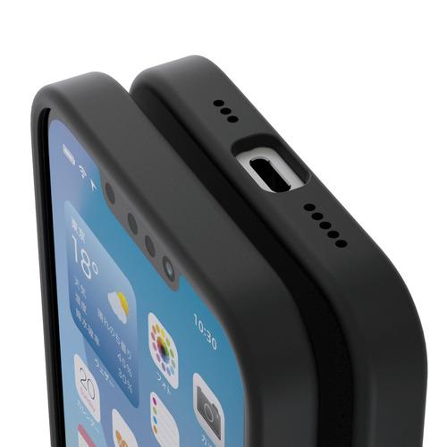 エレコム PM-A25SHVSCMGBK iPhone 16e ハイブリッドシリコンケース MAGKEEP |  | 01