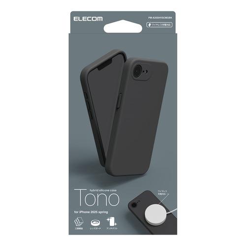 エレコム PM-A25SHVSCMGBK iPhone 16e ハイブリッドシリコンケース MAGKEEP |  | 02
