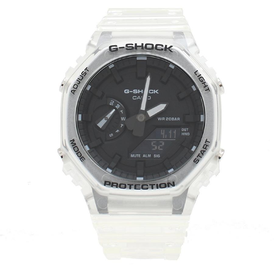 カシオ CASIO 腕時計 GA-2100SKE-7A メンズ レディース Gショック G-SHOCK スケルトンシリーズ クォーツ ブラック クリア｜kimurayashop｜02