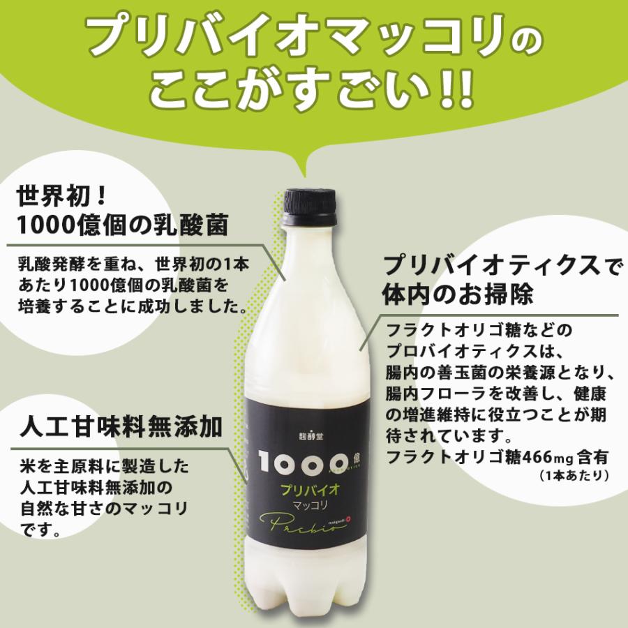 麹醇堂 1000億プリバイオマッコリ 750ml×6本 常温・冷蔵可 グルメ　※冷凍商品同梱不可｜kimuyase｜02