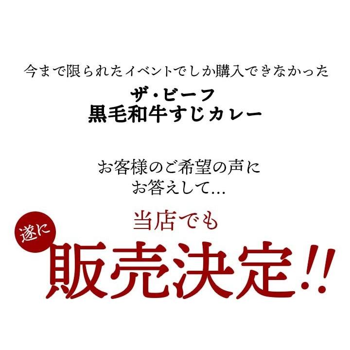 ビーフカレー ザ・ビーフ黒毛和牛すじカレー(240g・3食入) 常温便・クール冷蔵便可　※冷凍商品同梱不可｜kimuyase｜12