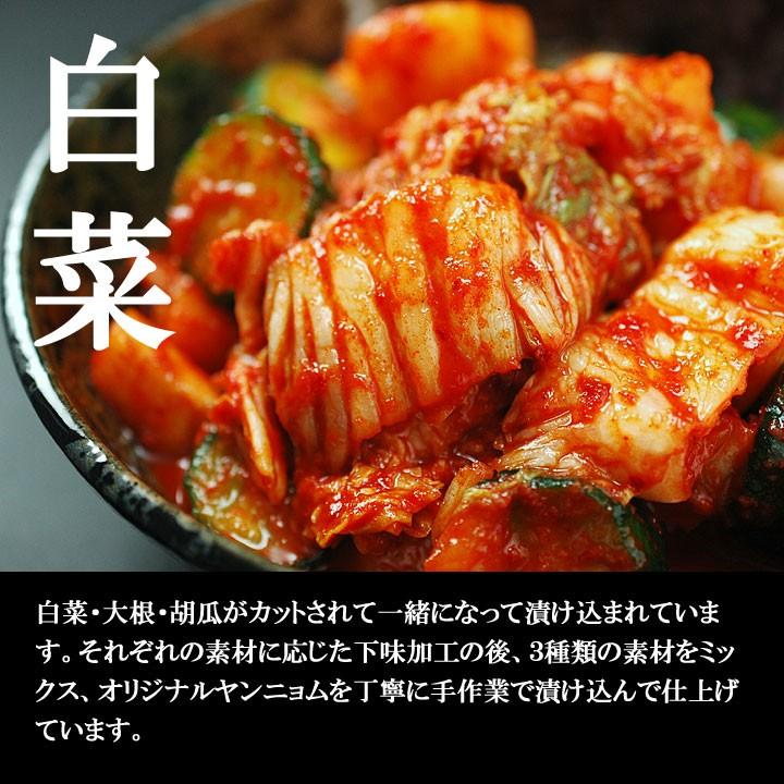 キムチ ミックスキムチ 500g 冷蔵便 白菜キムチ 大根キムチ 胡瓜キムチ