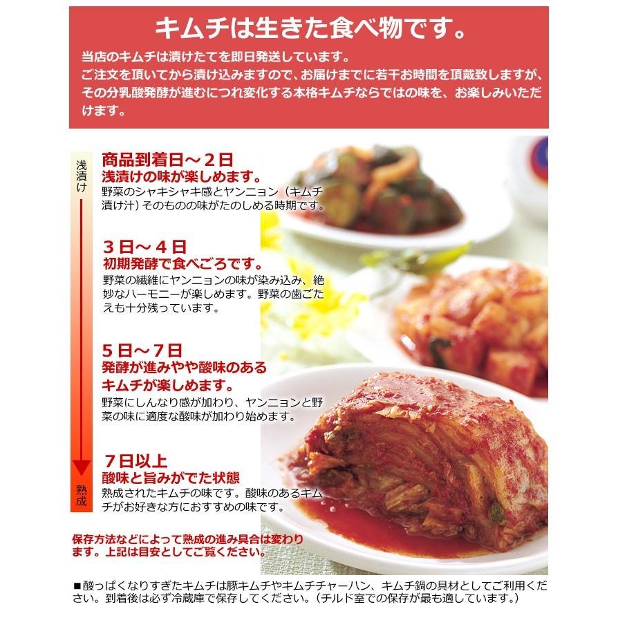 白菜キムチ 1kg 株漬け 冷蔵限定 グルメ　送料無料 ※冷凍商品同梱不可｜kimuyase｜03