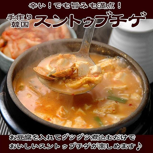 帆立・あさり・むき海老入り スントゥブチゲ（豆腐鍋）の素470g（約2