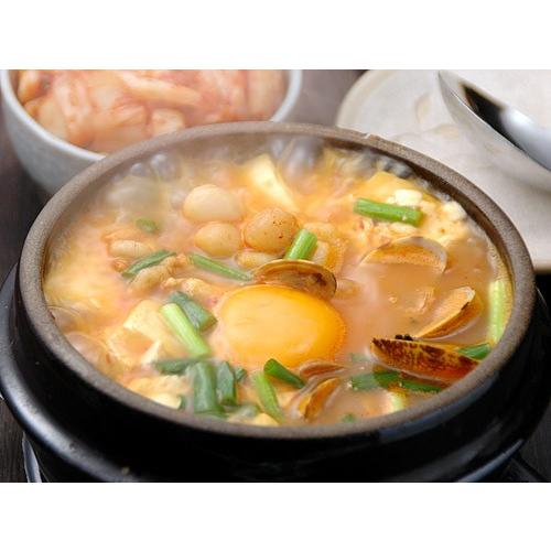 帆立・あさり・むき海老入り スントゥブチゲ（豆腐鍋）の素470g（約2