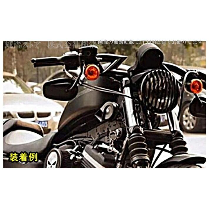 バイク 汎用 Z型ロボットハンドルバー 7/8インチ 22.2mm Zバー 黒