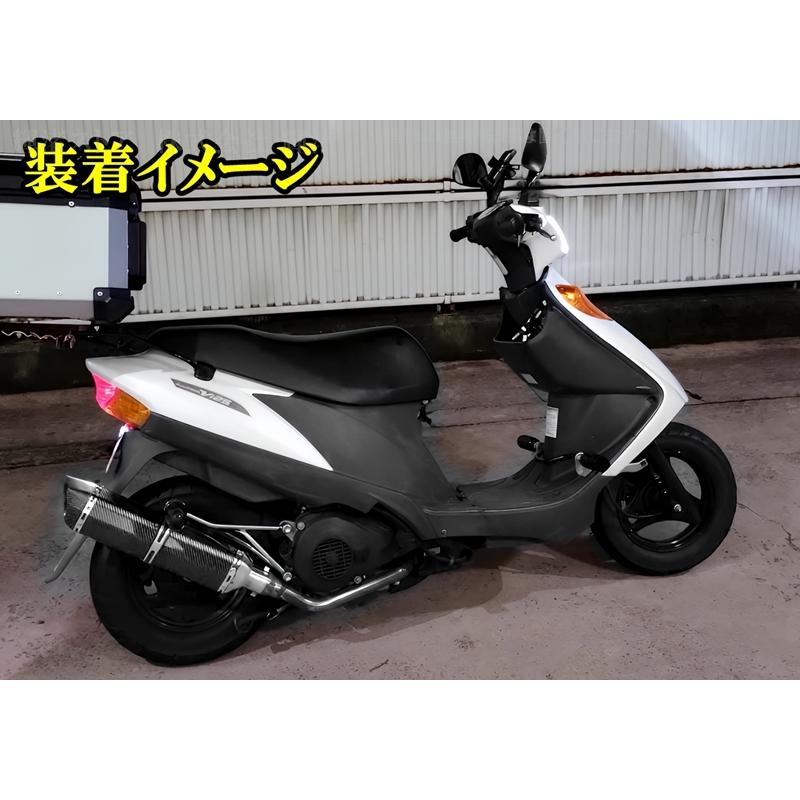 バイク 汎用 リアルカーボン調 マフラー サイレンサー 差込内径36-50.8