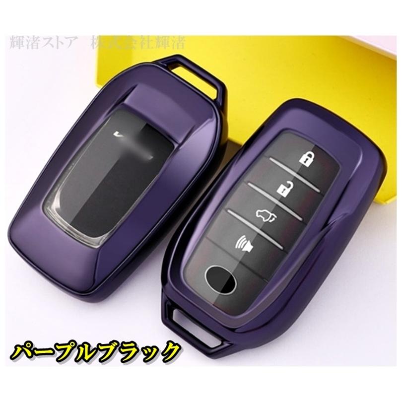 トヨタ A TPU スマートキーケース キーカバー ハリアー 80 アルファード ヴェルファイア30-40系 GRヤリス ランドクルーザー 200 300 アクア｜kinagi-store｜16