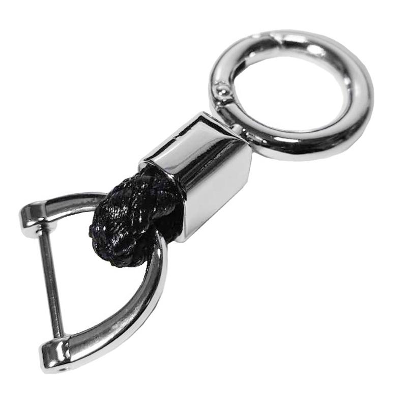 カラビナキーホルダー 5 丸形リング スマートキーケースなどに 狭い穴