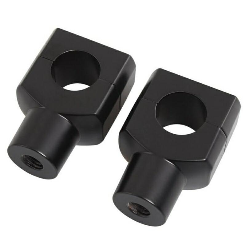 バイク 汎用 角型 ハンドルポスト ライザー 1インチ 7/8インチ