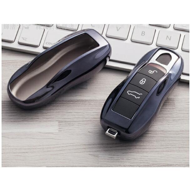 ポルシェ TPU スマートキーケース キーカバー キーホルダー 718 981