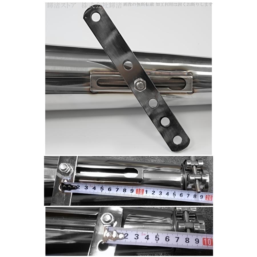 バイク 汎用 マフラー サイレンサー 差込内径38-45mm 全長430mm