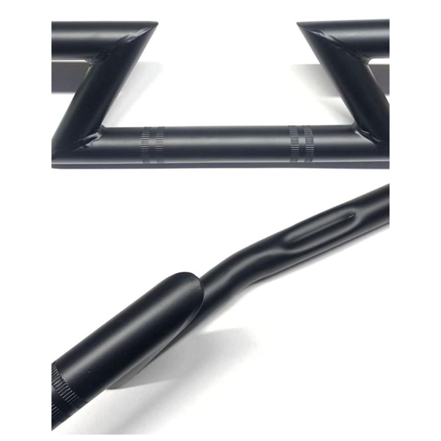 バイク 汎用 ハンドルバー 1インチ 25mm アメリカン Zバー