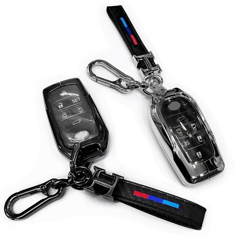 トヨタ　スマートキー　15個 55 トヨタ メタル カーボン調 透明シールド スマートキーケース キー