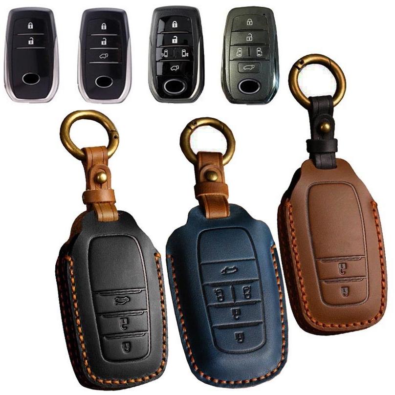 トヨタ 本革 レザー ツートン キーケース キーカバー ノア ヴォクシー