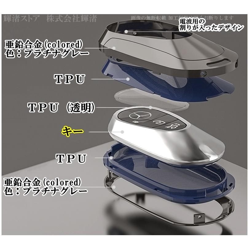 メルセデス ベンツ メタル TPU キーケース キーカバー Cクラス W206