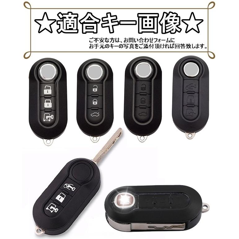 フィアット500 アバルト595C TPU スマートキーケース キーカバー