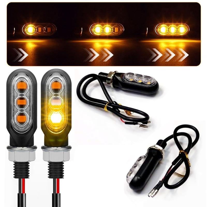 バイク 汎用 シーケンシャル 流れるLED ウインカー 4個セット 1台分