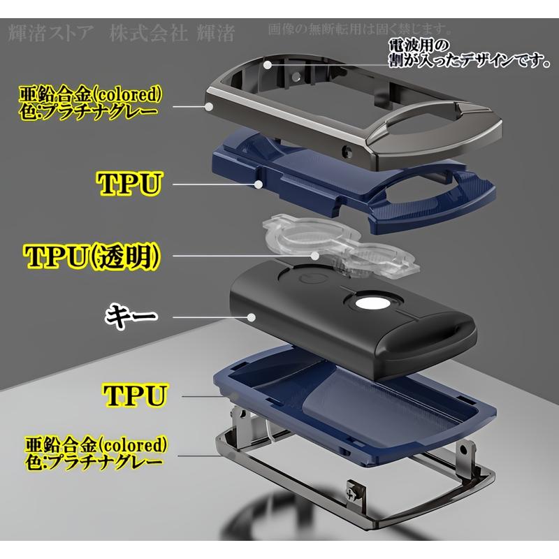 ヤマハ バイク用 メタル TPU スマートキーケース キーカバー YAMAHA