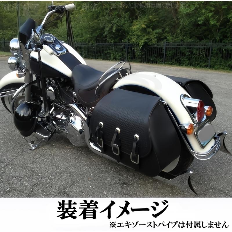 バイク 汎用 フィッシュテール マフラー 差込内径36-45mm 全長560mm