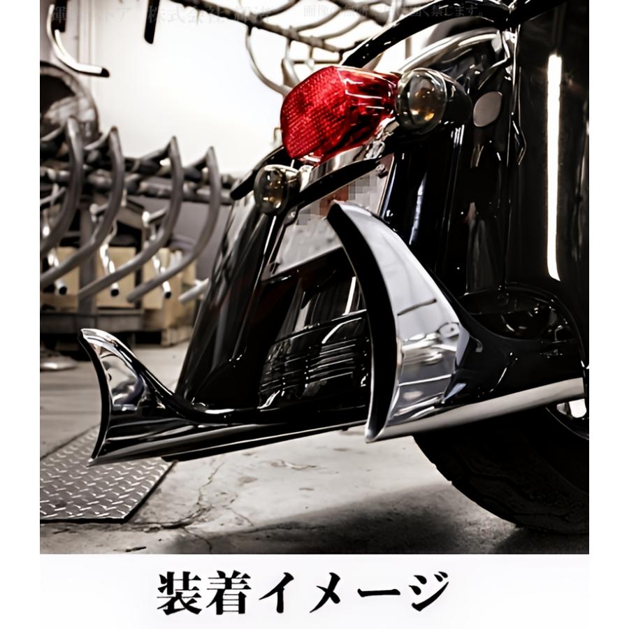 バイク 汎用 フィッシュテール マフラー 差込内径36-45mm 全長560mm