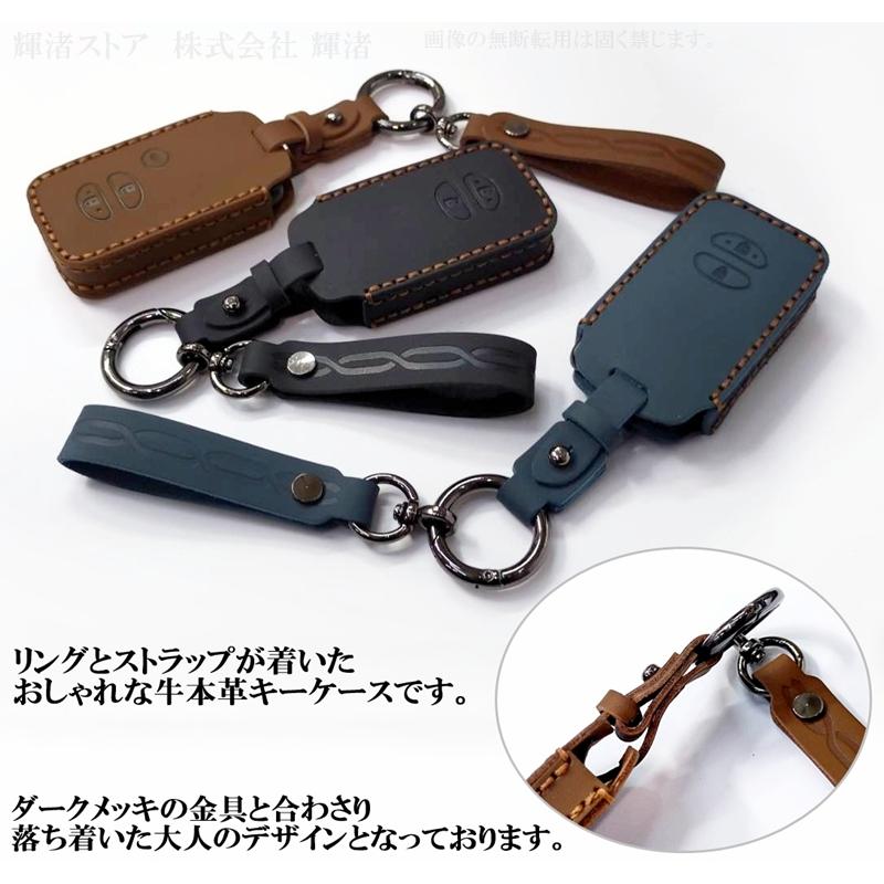 トヨタ 本革 レザー キーケース キーカバー プリウス30系 アクア