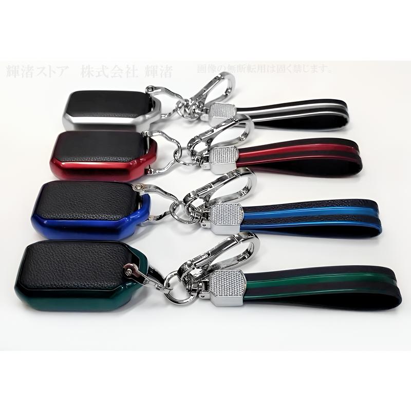 スズキ レザー調 TPU スマートキーケース キーカバー キーホルダー